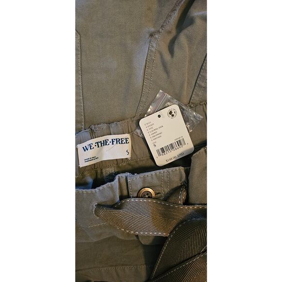 NWT FREE PEOPLE We The Free Hayden Carpenter Pull-On Pants $148 SMALL Army - Picture 6 of 6